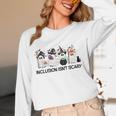 Inclusion Isn't Scary Boo Ghost Halloween Sped Teacher Women Long Sleeve T-Shirt, novelty gifts, funny gifts Inclusion Isn't Scary Boo Ghost Halloween Sped Teacher Women Long Sleeve T-Shirt, novelty gifts, funny gifts