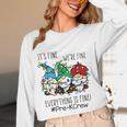 It's Fine We'Re Fine Gnome Pre-K Teacher Christmas Light For Men Women Women Long Sleeve T-Shirt, novelty gifts, funny gifts It's Fine We'Re Fine Gnome Pre-K Teacher Christmas Light For Men Women Women Long Sleeve T-Shirt, novelty gifts, funny gifts