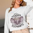 Just a Teacher Who Loves Elephants Elephant Lover Educator Women Long Sleeve T-Shirt, novelty gifts, funny gifts Just a Teacher Who Loves Elephants Elephant Lover Educator Women Long Sleeve T-Shirt, novelty gifts, funny gifts