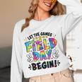 Let The Games Field Day Begin Tie Dye Adults Teacher Kids Women Long Sleeve T-Shirt, novelty gifts, funny gifts