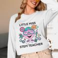 Little Miss Stem Teacher Women Long Sleeve T-Shirt, novelty gifts, funny gifts Little Miss Stem Teacher Women Long Sleeve T-Shirt, novelty gifts, funny gifts