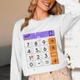 Math Teacher Halloween Costume Calculator Math Pun Women Long Sleeve T-Shirt, novelty gifts, funny gifts
