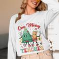One Merry Teacher Groovy Christmas Tree Pjs Xmas Teacher Women Long Sleeve T-Shirt, novelty gifts, funny gifts One Merry Teacher Groovy Christmas Tree Pjs Xmas Teacher Women Long Sleeve T-Shirt, novelty gifts, funny gifts