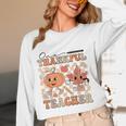 One Thankful Teacher Thanksgiving Groovy Fall Autumn Teacher Women Long Sleeve T-Shirt, novelty gifts, funny gifts One Thankful Teacher Thanksgiving Groovy Fall Autumn Teacher Women Long Sleeve T-Shirt, novelty gifts, funny gifts