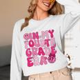 Pink Fourth Grade Era 4th Back To School Grade Teacher Women Long Sleeve T-Shirt, novelty gifts, funny gifts