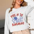 Pre-K Is Bananas Teacher Back To School Chaos Coordinator Women Long Sleeve T-Shirt, novelty gifts, funny gifts Pre-K Is Bananas Teacher Back To School Chaos Coordinator Women Long Sleeve T-Shirt, novelty gifts, funny gifts