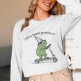 Pre K Grade Teacher Frog Back To School Preschool Women Long Sleeve T-Shirt, novelty gifts, funny gifts
