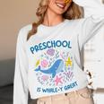 Preschool Is Whale-y Great Preschool Teacher Women Long Sleeve T-Shirt, novelty gifts, funny gifts