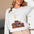 Reading Books Librarian Reader Nerd I'm Ok Teacher School Women Long Sleeve T-Shirt, novelty gifts, funny gifts