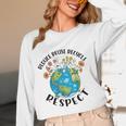 Reduce Reuse Recycle Respect Earth Day Teacher Girl Women Women Long Sleeve T-Shirt, novelty gifts, funny gifts Reduce Reuse Recycle Respect Earth Day Teacher Girl Women Women Long Sleeve T-Shirt, novelty gifts, funny gifts