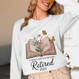 Retired 2025 A New Chapter Begins Retirement Teacher Book Women Long Sleeve T-Shirt, novelty gifts, funny gifts Retired 2025 A New Chapter Begins Retirement Teacher Book Women Long Sleeve T-Shirt, novelty gifts, funny gifts