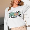 Retro Checkered Music Therapist Squad Music Therapy Teacher For Men Women Women Long Sleeve T-Shirt, novelty gifts, funny gifts Retro Checkered Music Therapist Squad Music Therapy Teacher For Men Women Women Long Sleeve T-Shirt, novelty gifts, funny gifts