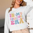 Retro Groovy Retirement Era Retired Teacher Women Long Sleeve T-Shirt, novelty gifts, funny gifts