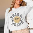Retro Third Grade Teacher Student 1st Day Back To School Women Long Sleeve T-Shirt, novelty gifts, funny gifts