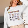 Retro Trick Or Treat Halloween Special Education Teacher Women Long Sleeve T-Shirt, novelty gifts, funny gifts