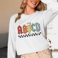 Rock Abcd Back To School Abcd Preschool Teacher Appreciation Women Long Sleeve T-Shirt, novelty gifts, funny gifts Rock Abcd Back To School Abcd Preschool Teacher Appreciation Women Long Sleeve T-Shirt, novelty gifts, funny gifts