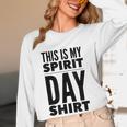 School Teacher Spirit Day Costume For Men Women Women Long Sleeve T-Shirt, novelty gifts, funny gifts