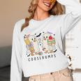 Silly Goose Spooky Teacher Halloween Cute Goosebumps Women Long Sleeve T-Shirt, novelty gifts, funny gifts