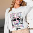 In My Teacher Era Groovy Tie Dye Back To School Cute Teacher Women Long Sleeve T-Shirt, novelty gifts, funny gifts