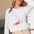 This Teacher Loves Her Flock Flamingo Teacher Class Women Long Sleeve T-Shirt, novelty gifts, funny gifts