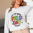Teacher Student Field Day Let The Games Begin Field Day Women Long Sleeve T-Shirt, novelty gifts, funny gifts Teacher Student Field Day Let The Games Begin Field Day Women Long Sleeve T-Shirt, novelty gifts, funny gifts