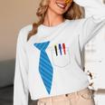 Teacher Tie & Pocket Protector Costume School Women Long Sleeve T-Shirt, novelty gifts, funny gifts
