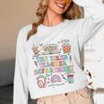 The Tired Teachers Department Retro Groovy Back To School Women Long Sleeve T-Shirt, novelty gifts, funny gifts The Tired Teachers Department Retro Groovy Back To School Women Long Sleeve T-Shirt, novelty gifts, funny gifts
