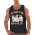 1st Grade Boo Crew Groovy Halloween Floral Ghost Kid Teacher Men Tank Top, Groovy Teacher Gifts, trending gift