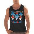 All American Teacher Pencil Coquette Bow USA Flag Teachers Men Tank Top, trending gift
