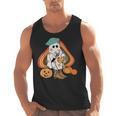 Art Teacher Painting Brushes Retro Pumpkin Ghost Artist Men Tank Top, trending gift