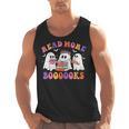 Cute Ghost Read More Books Lover Teacher Halloween Costume Men Tank Top, trending gift