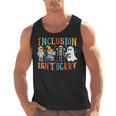 Cute Inclusion Isn't Scary Teacher Skeleton Ghost Halloween Men Tank Top, trending gift Cute Inclusion Isn't Scary Teacher Skeleton Ghost Halloween Men Tank Top, trending gift