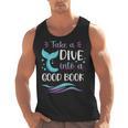Cute Mermaid Librarian Teacher Dive Into A Good Book Reading Men Tank Top, trending gift Cute Mermaid Librarian Teacher Dive Into A Good Book Reading Men Tank Top, trending gift