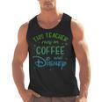 Disney This Teacher Runs On Coffee And Disney Gradient Logo Men Tank Top, trending gift Disney This Teacher Runs On Coffee And Disney Gradient Logo Men Tank Top, trending gift