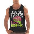 English Teachers Love Brains Zombie Teacher School Halloween Men Tank Top, English Teacher Gifts, trending gift