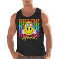 Field Trip Squad Groovy Field Day Smile Face Teacher Tie Dye Men Tank Top, Groovy Teacher Gifts, trending gift