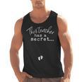 Fun Pregnant Teacher Announcement Idea- Footprints On Tummy Men Tank Top, trending gift