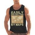 Geography Teacher Easily Distracted By Maps Men Tank Top, trending gift
