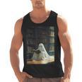 Ghost Library Halloween Book Reading Books Lover Teacher Men Tank Top, trending gift