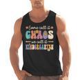 Groovy Some Call It Chaos We Call It Kindergarten Teacher Men Tank Top, Groovy Teacher Gifts, trending gift Groovy Some Call It Chaos We Call It Kindergarten Teacher Men Tank Top, Groovy Teacher Gifts, trending gift