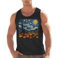Halloween Pumpkin Starry Night Van Gogh Art Teacher Men Tank Top, trending gift