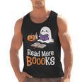 Halloween Teacher Women Cute Reading Ghost Read More Books Men Tank Top, trending gift Halloween Teacher Women Cute Reading Ghost Read More Books Men Tank Top, trending gift
