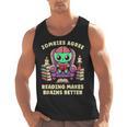 Halloween Teacher Zombie Reading Is Good For Brains Men Tank Top, trending gift Halloween Teacher Zombie Reading Is Good For Brains Men Tank Top, trending gift