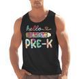 Hello Pre-K Pencil Teacher Student Tie Dye Men Tank Top, trending gift Hello Pre-K Pencil Teacher Student Tie Dye Men Tank Top, trending gift