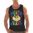 I Am Their Voice They Are My Heart Autism Awareness Teacher Men Tank Top, trending gift