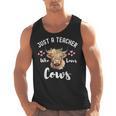 Just A Teacher Who Loves Cows Shirt Cute Highland Cow Men Tank Top, trending gift