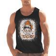 Messy Bun Spooky Teacher Bleached Halloween Teachers Men Tank Top, trending gift Messy Bun Spooky Teacher Bleached Halloween Teachers Men Tank Top, trending gift