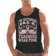 In October Pre-K Teachers Wear Pink Ribbon Breast Cancer Men Tank Top, trending gift
