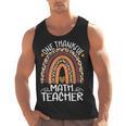 One Thankful Math Teacher Leopard Rainbow Thanksgiving Men Tank Top, trending gift