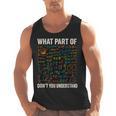 What Part Of Don't You Understand Math Teacher Men Tank Top, trending gift
